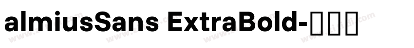almiusSans ExtraBold字体转换